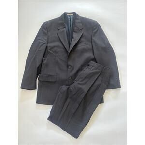 VINTAGE Joseph Abboud Suit 100% Wool Blazer Size 40 Regular Pants 36 PLEATED